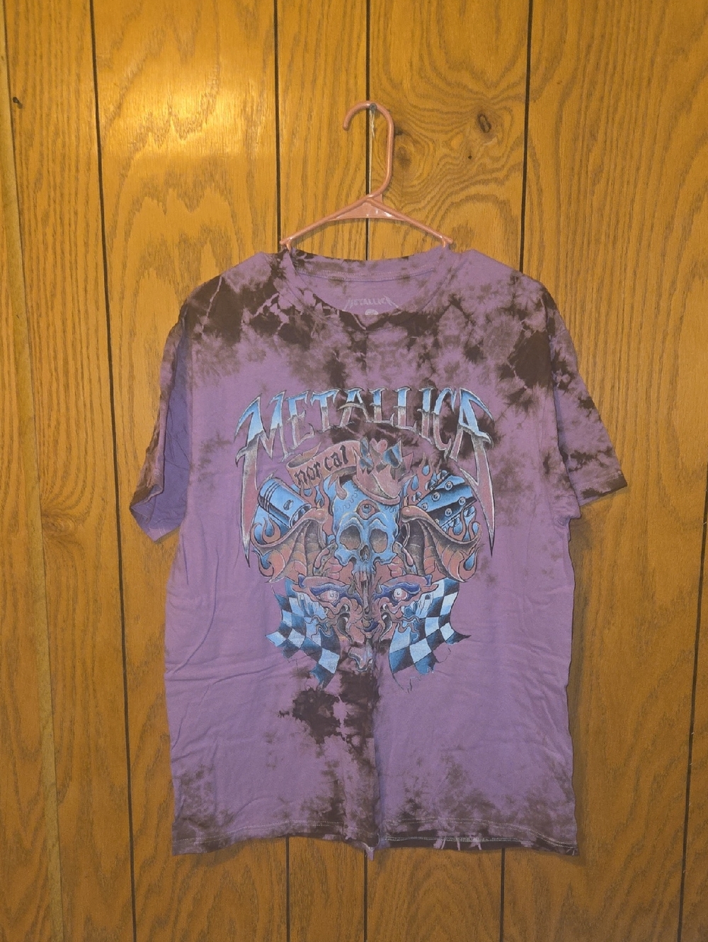 Metallica Tie-Dye Graphic Tee - Purple